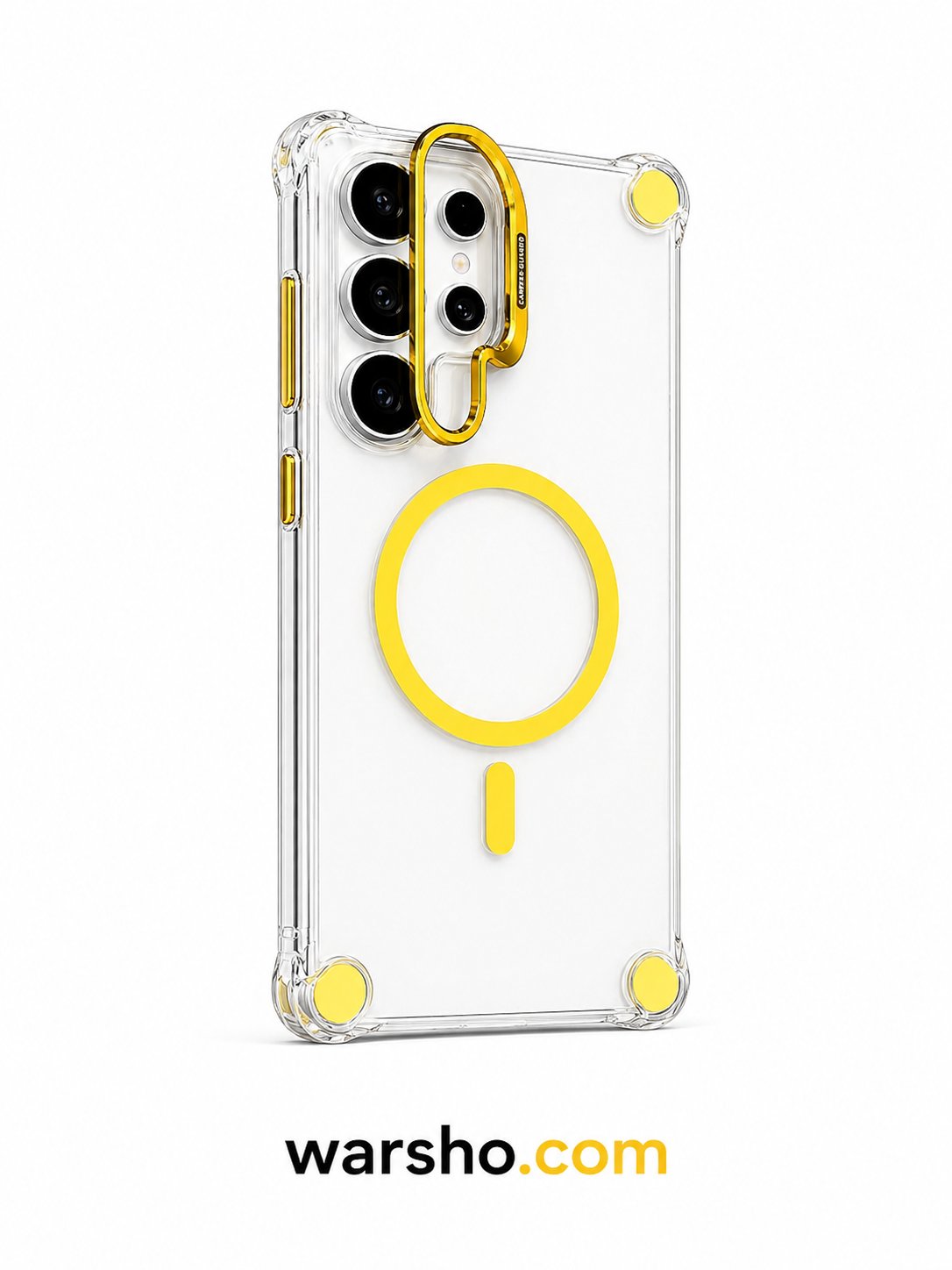 Luxury Transparent MagSafe Case For Samsung Galaxy S25 / S24 / S23 / A Series – Wireless Charging Stand Cover - image 4
