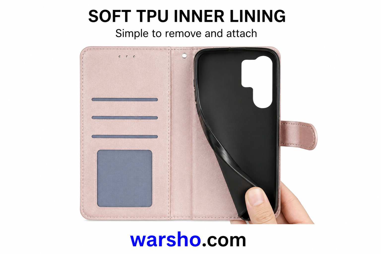 Wallet Flip Leather Case for Samsung Galaxy S25 FE, S24 Ultra, S23, S22, S21, S20 FE, S10 Plus & S9 - image 5