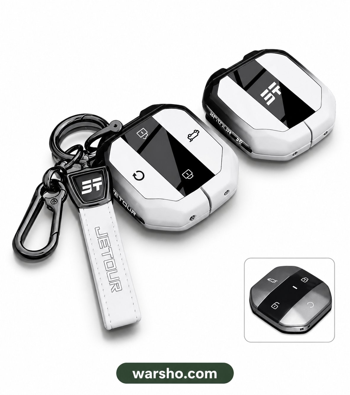 Jetour T1 Car Key Case Cover – Premium Protection Shell with Keychain Holder (Freedom Traveller Edition) - image 2