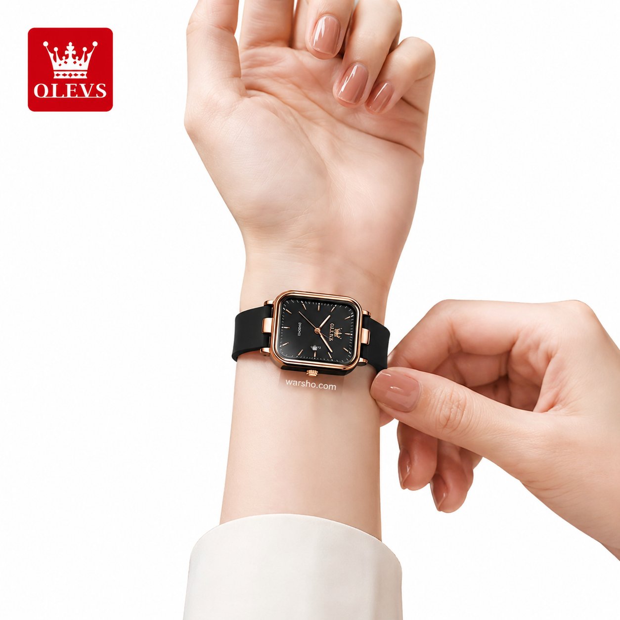 OLEVS 7089 Women’s Elegant Quartz Watch & Jewelry Gift Set - image 4