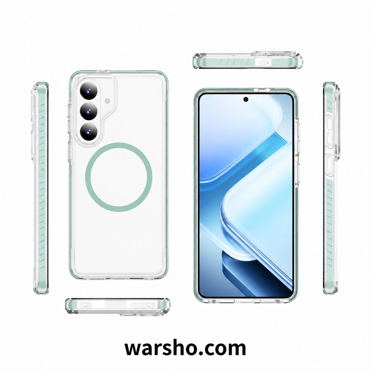 Magnetic Transparent Case For Samsung Galaxy S26 / S25 / S24 Series – Wireless Charging Shockproof Cover - image 2