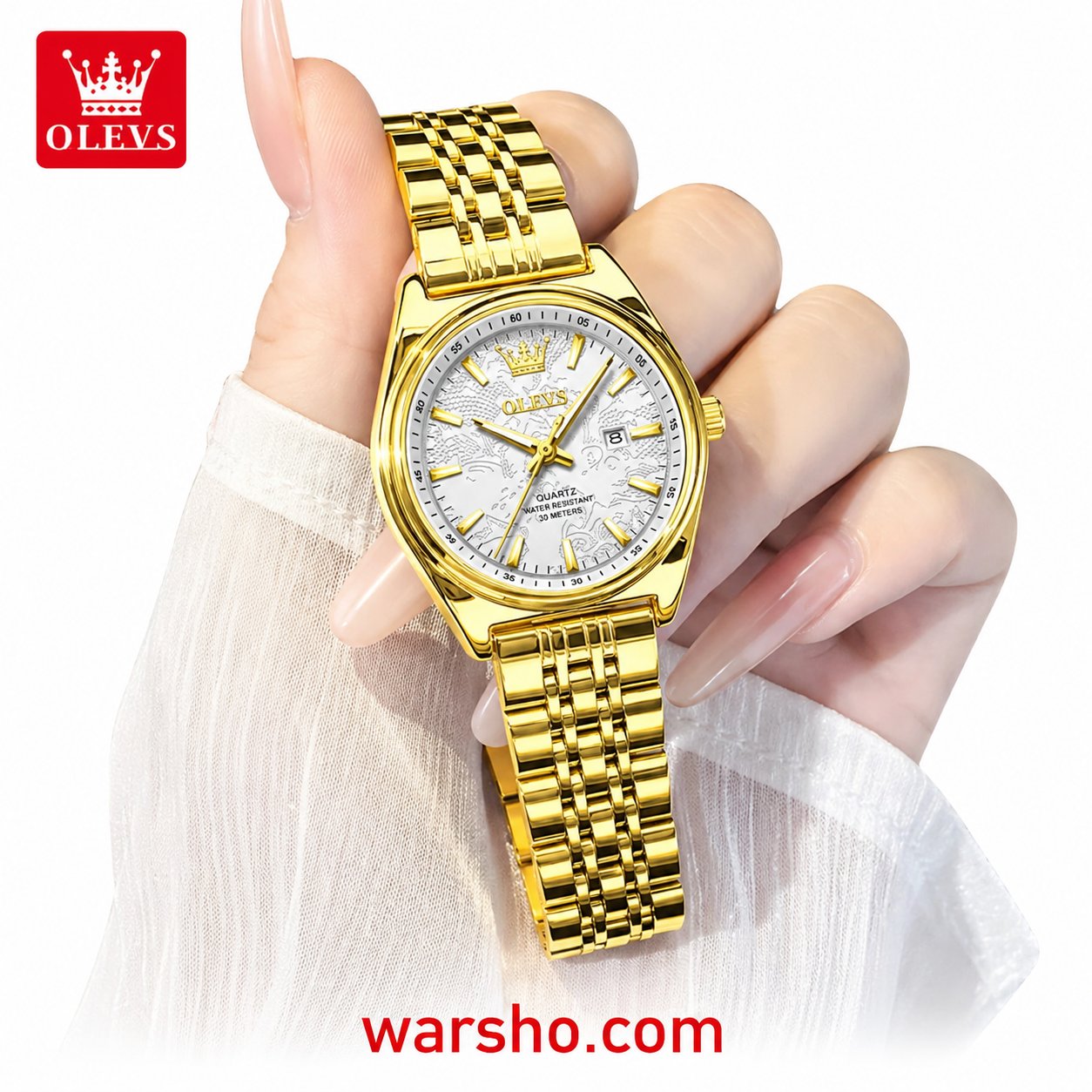 OLEVS 3703 Women’s Luxury Quartz Watch with Calendar - image 2