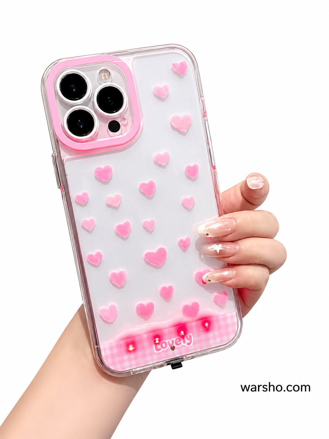 Luminous LED Heart Light Case for iPhone 17 / 16 / 15 / 14 / 13 / 12 / 11 Pro Max - image 2