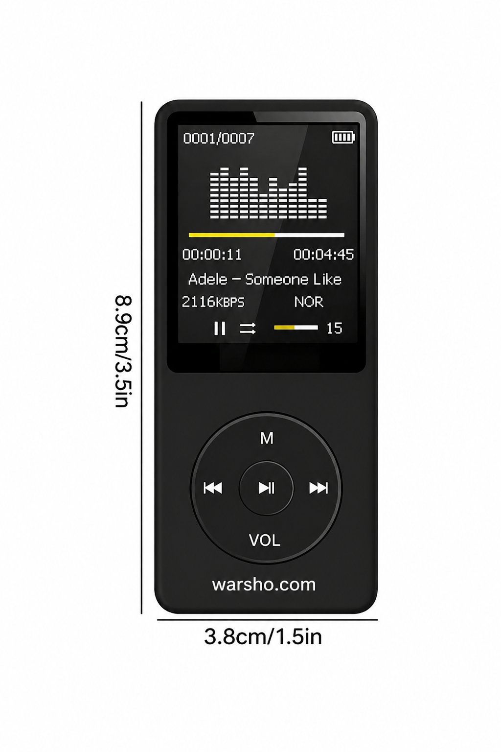 Portable Bluetooth MP3 Music Player (FM Radio, Recorder, Ultra-Thin) - image 5