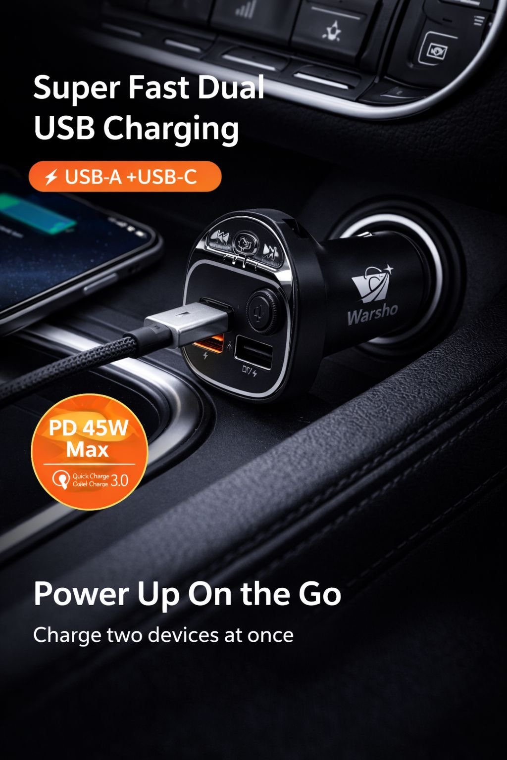Fast Car MP3 Double USB Charger - image 2