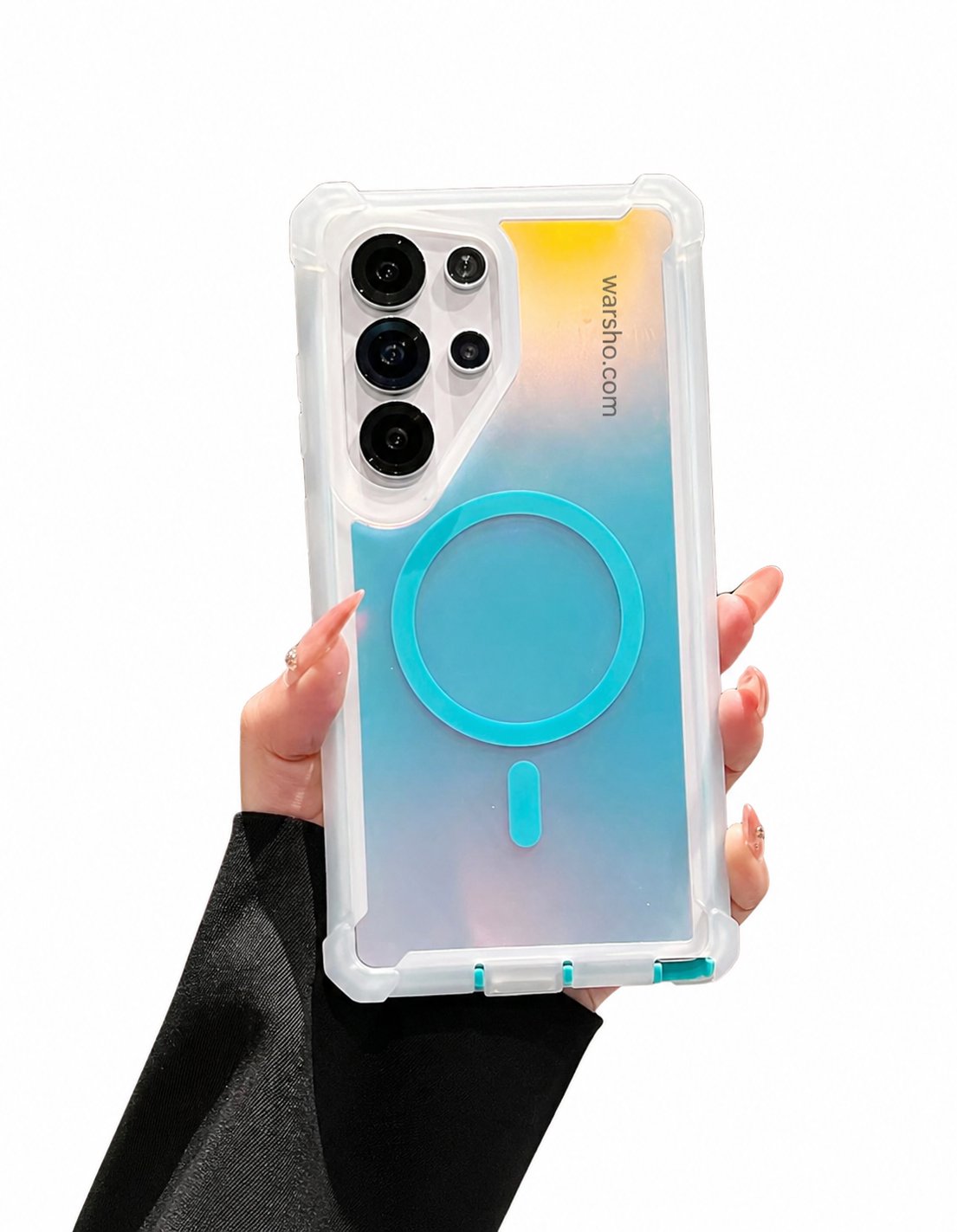 Luxury Shockproof Magnetic Color Changing Case For Samsung Galaxy S25 Ultra / S24 Plus – Double Layer MagSafe Armor Cover - image 5