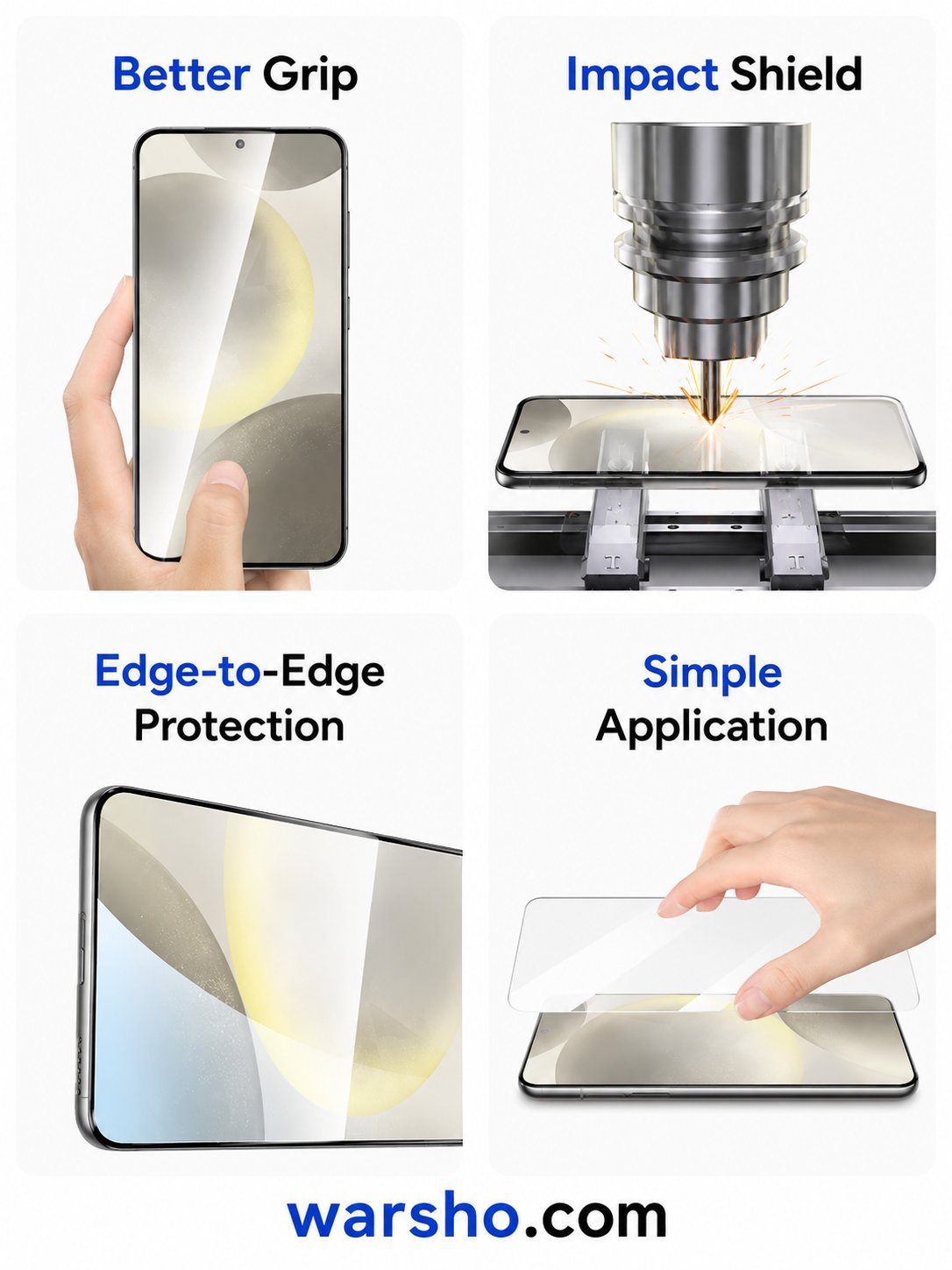 5PCS 9D Tempered Glass Screen Protector for Samsung Galaxy - image 2