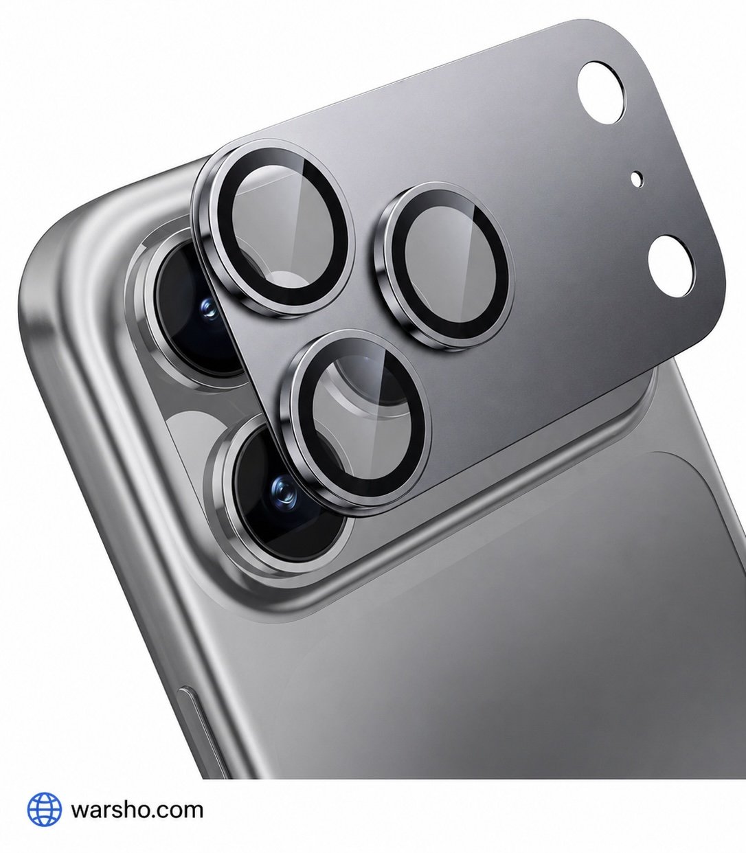 Metal Glass Camera Lens Protector for iPhone 13/14/15/16/17 Pro & Pro Max (Full Coverage Lens Cover - image 5