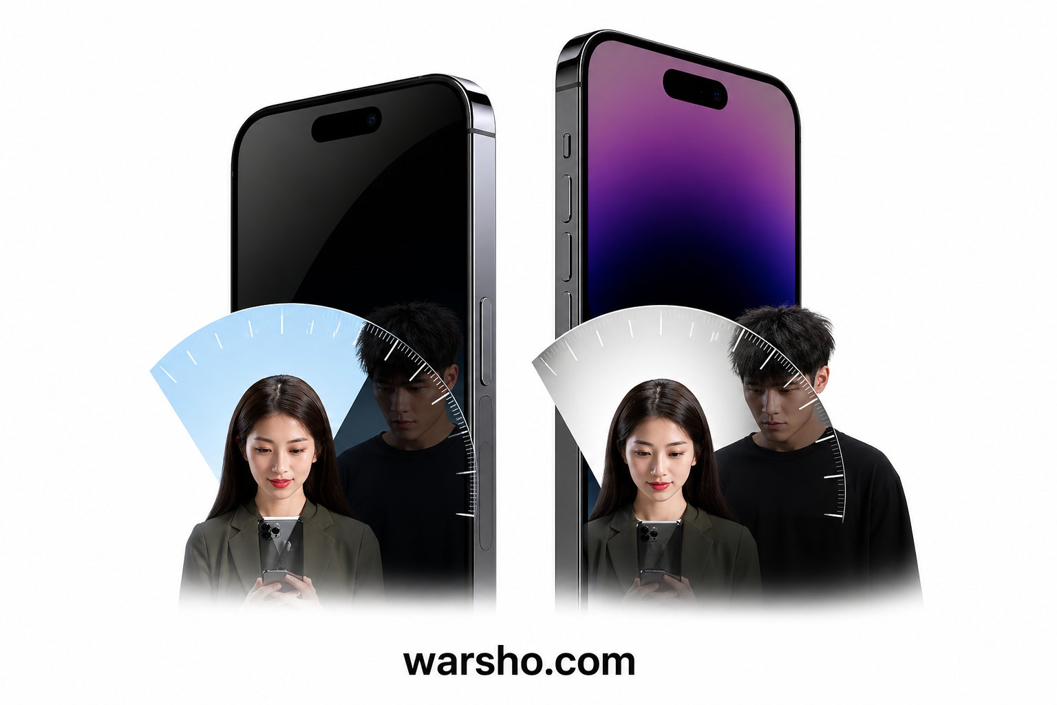 5PCS Privacy Screen Protector (For iPhone 17 / 16 / 15 / 14 / 13 / 12 / 11 Series – Anti-Spy Tempered Glass) - image 2