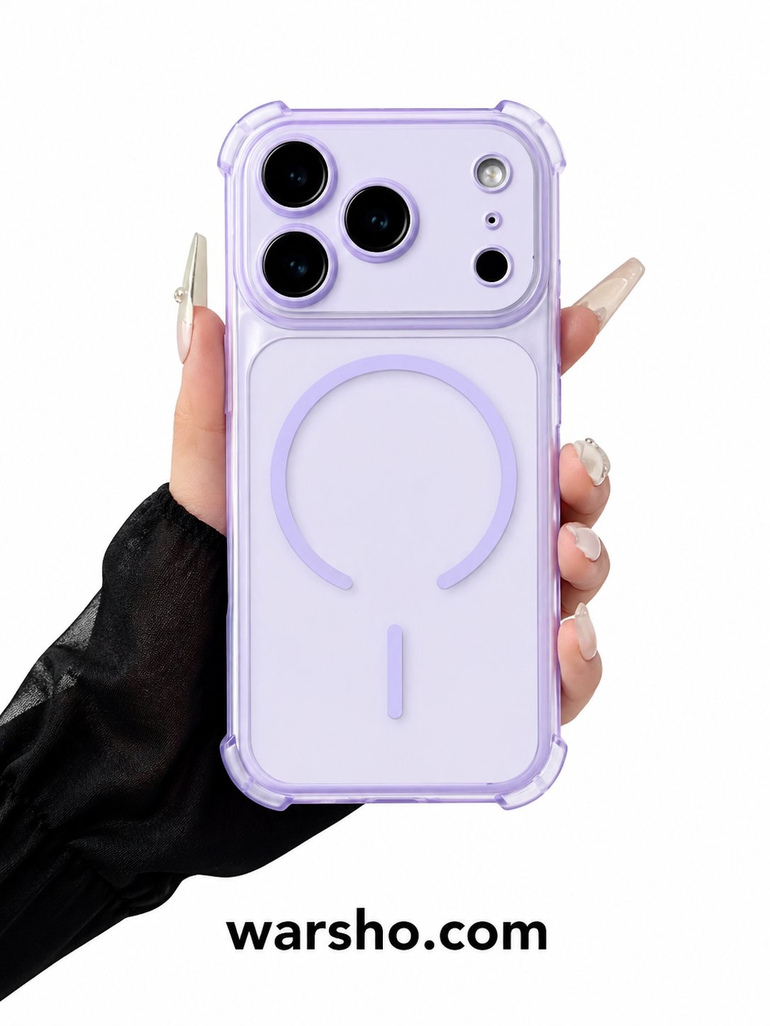 Luxury Magnetic Translucent Airbag Bumper Case (For iPhone 17 / 16 / 15 / 14 / 13 Series – MagSafe Shockproof Cover) - image 3