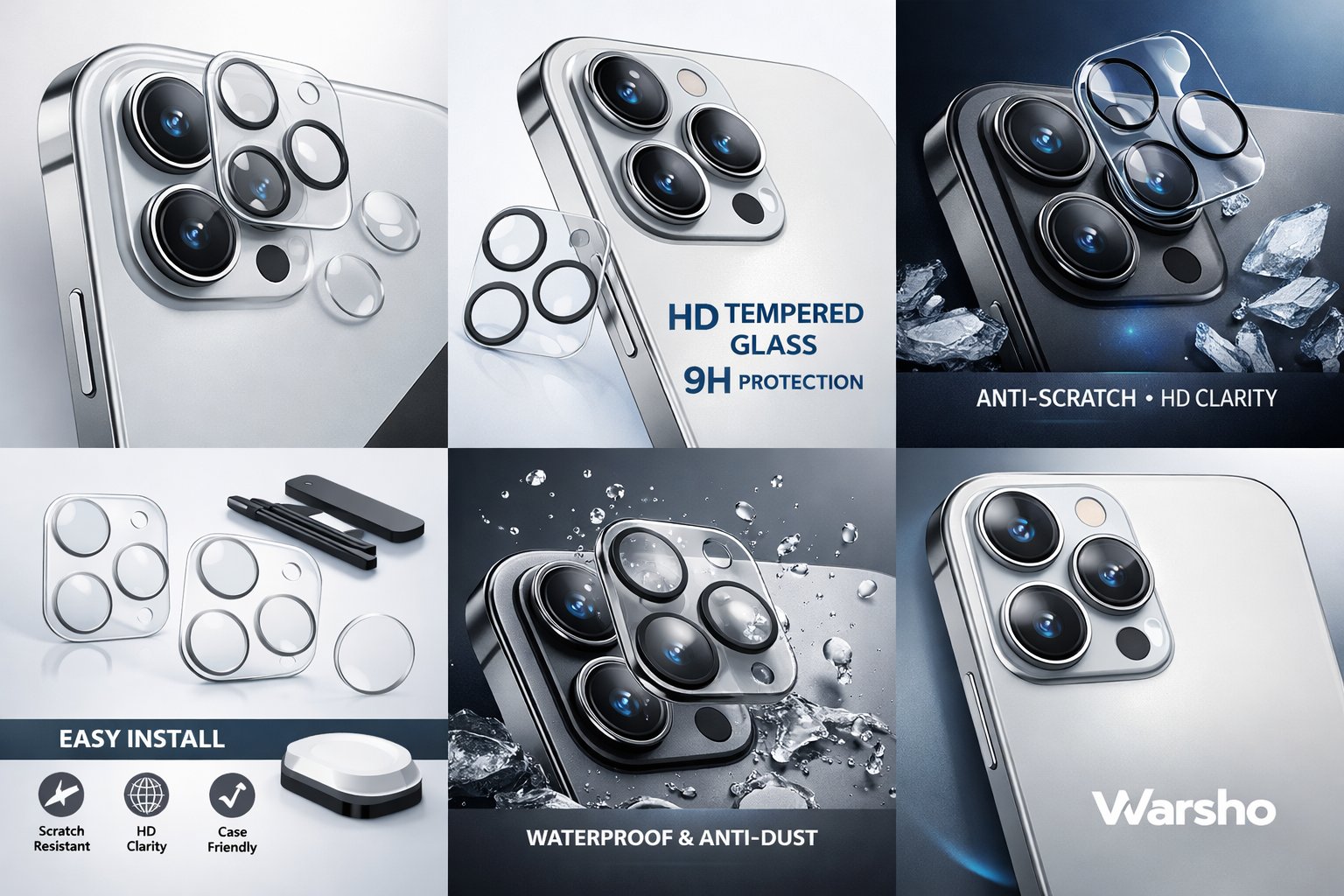 iPhone 15 Pro  Tempered Glass Camera Lens - image 2