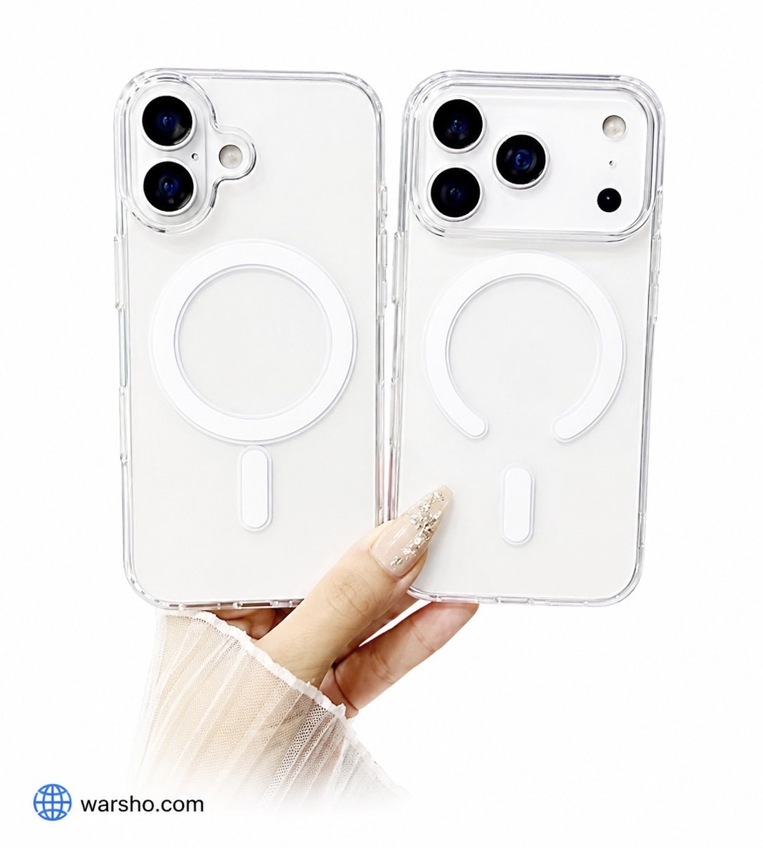 Original MagSafe Clear Magnetic Case for iPhone 11/12/13/14/15/16/17 Series (Wireless Charging Cover) - image 6