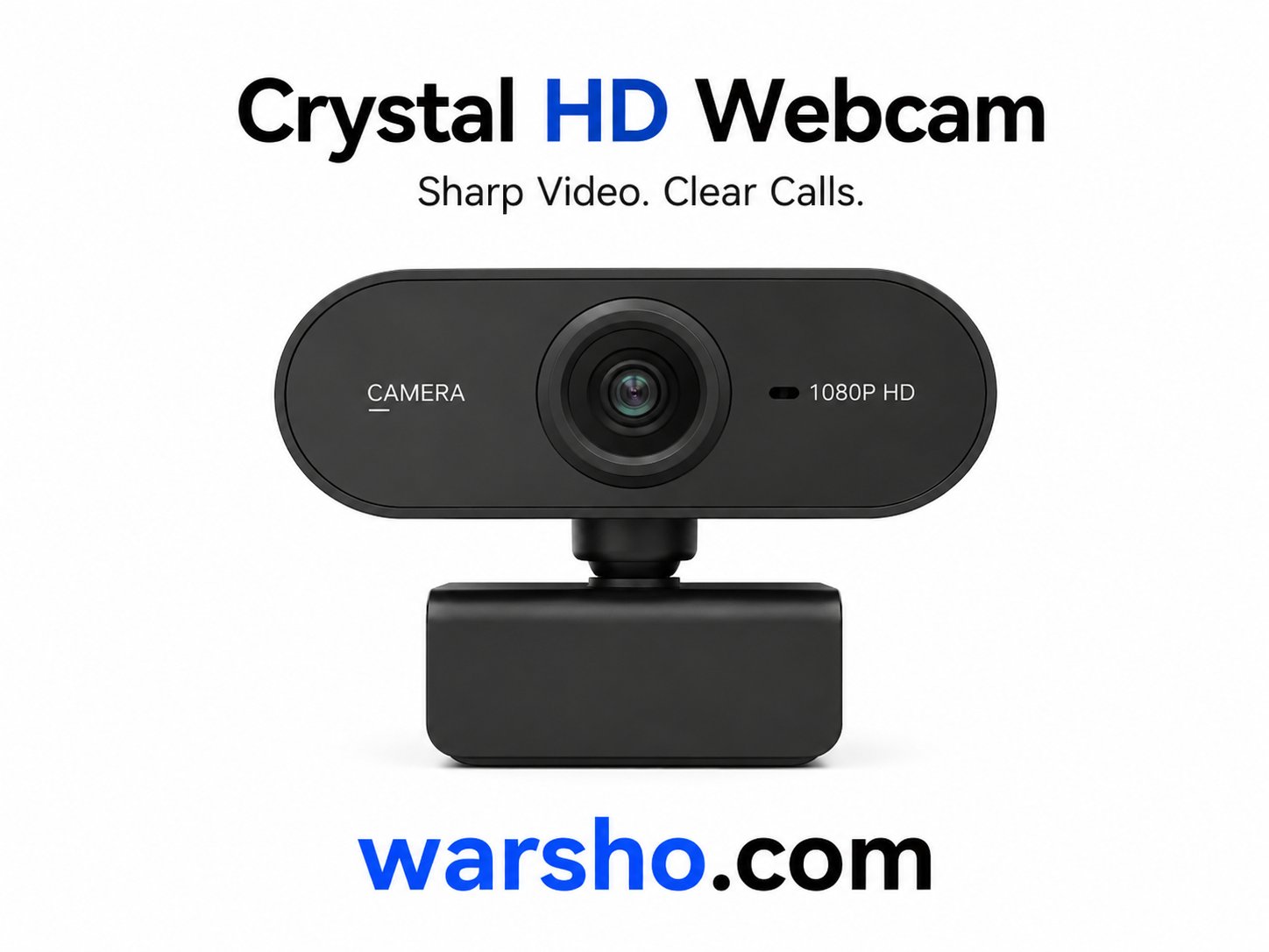 HD USB Webcam with Microphone for PC & Mac β Plug and Play Computer Camera for Video Calls & Streaming