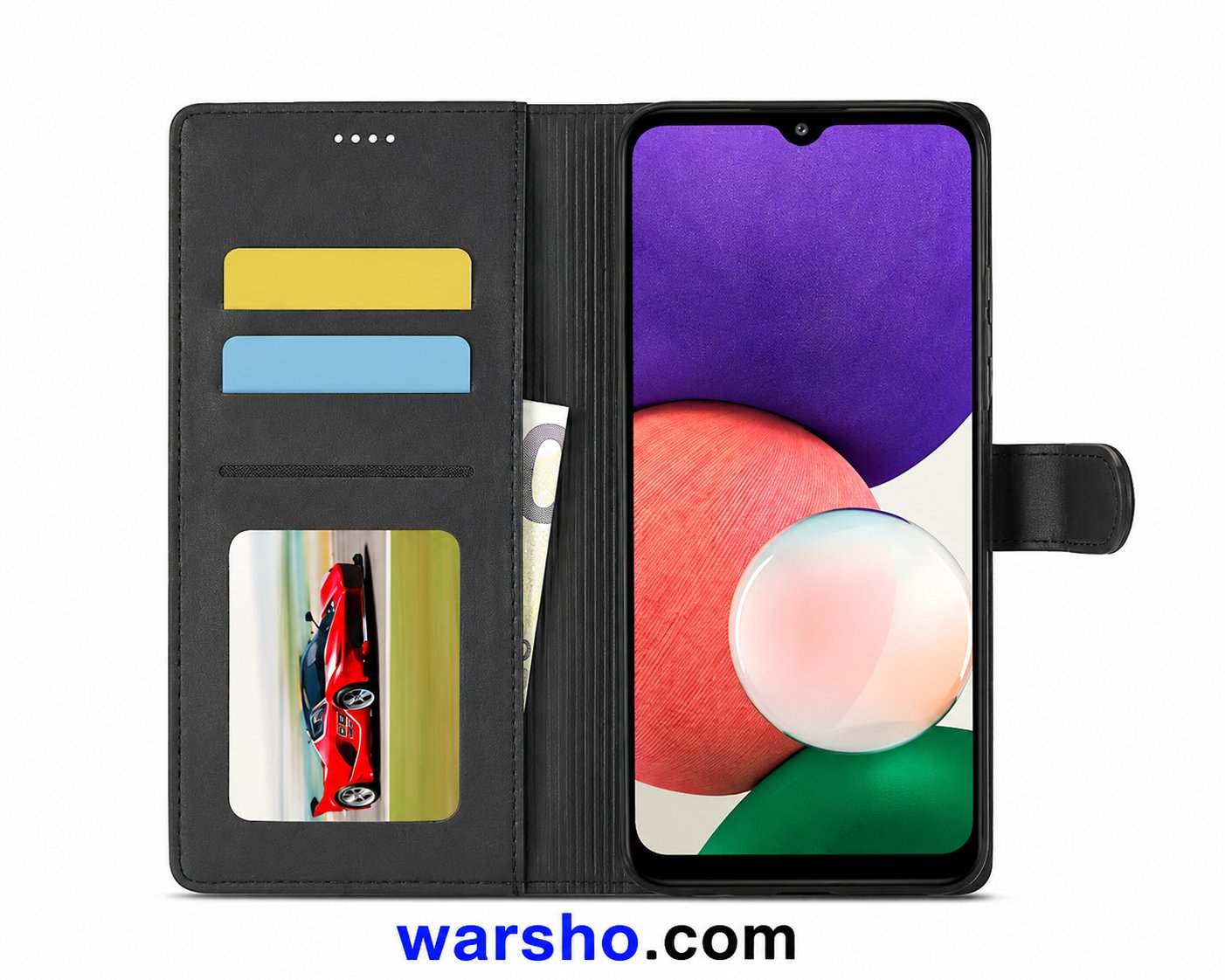 Leather Flip Case for Samsung Galaxy A55, A54, A53, A52, A57, A56, A35, A36, A26, A24, A23, A22, A17, A14, A13 & A12 - image 2