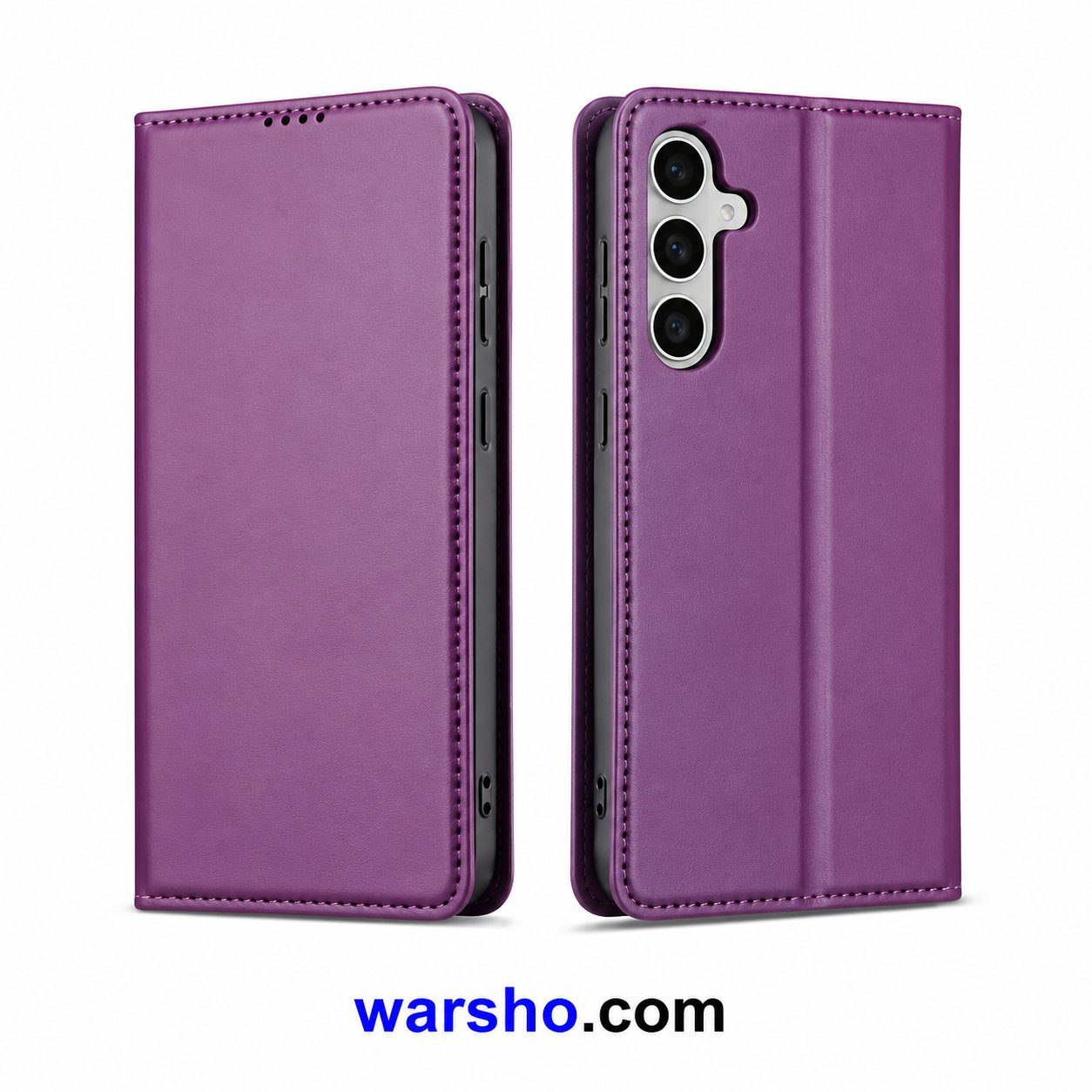 Leather Flip Case for Samsung Galaxy A17, A16, A15, A14, A56, A55, A54, A53, A52, A36, A35 & A34 5G