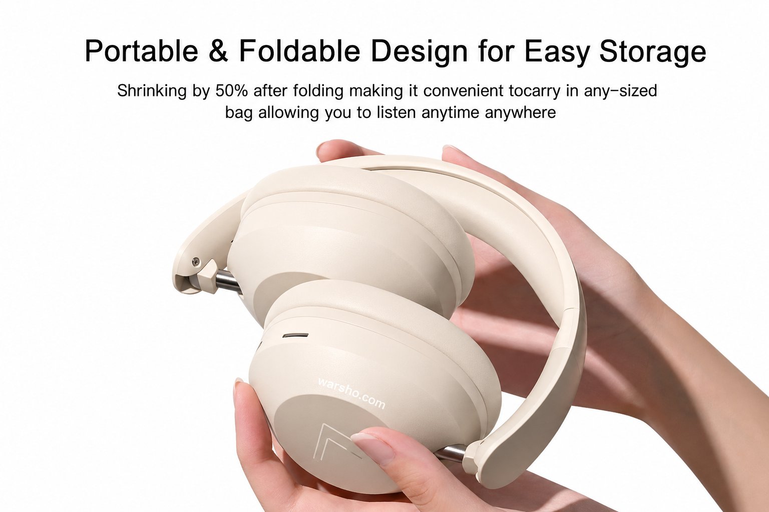 STONEGO Foldable Wireless Bluetooth Headphones – Over-Ear Stereo Sound, Lightweight Sports Headset - image 2