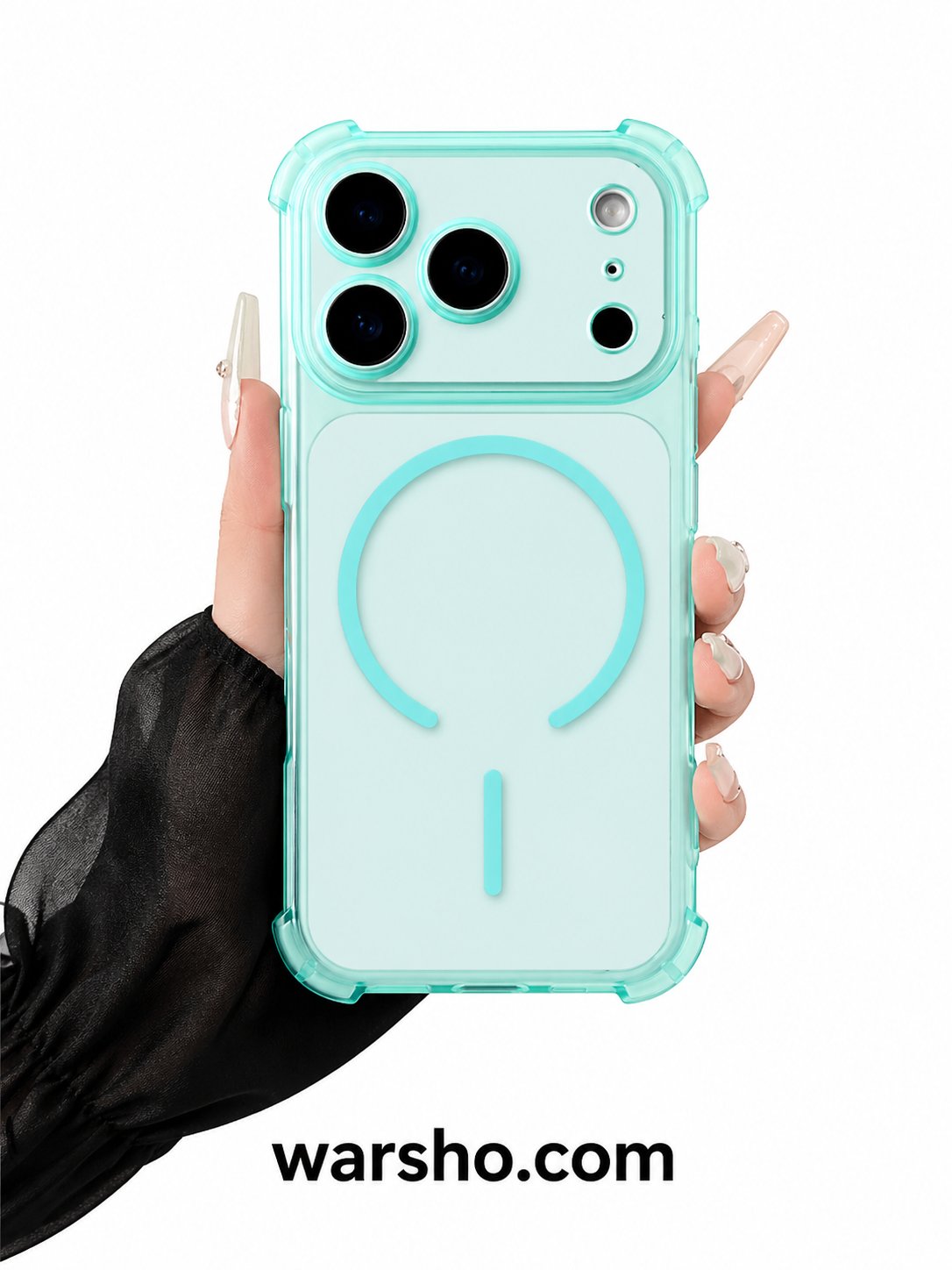 Luxury Magnetic Translucent Airbag Bumper Case (For iPhone 17 / 16 / 15 / 14 / 13 Series – MagSafe Shockproof Cover) - image 5