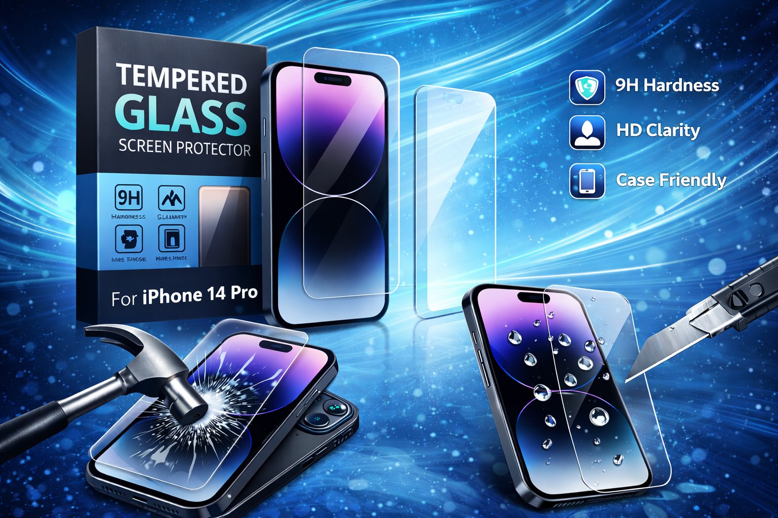 iPhone 14 Pro Tempered Glass Screen Protector - image 4