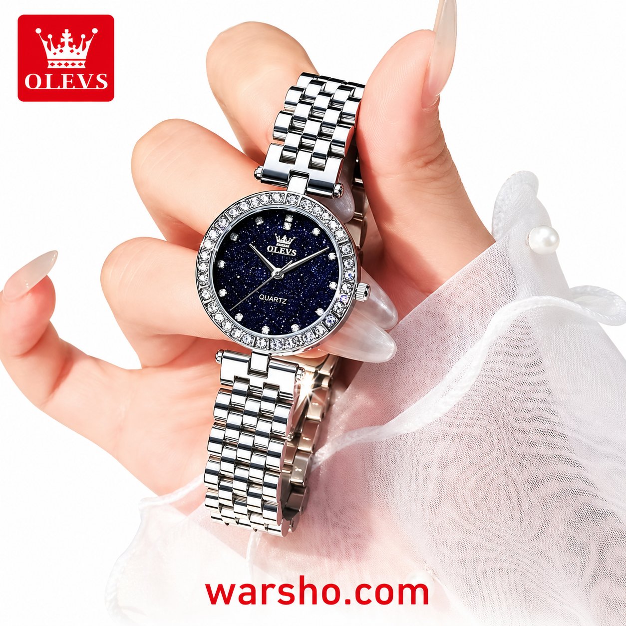 OLEVS 3641 Women’s Starry Dial Quartz Watch - image 2