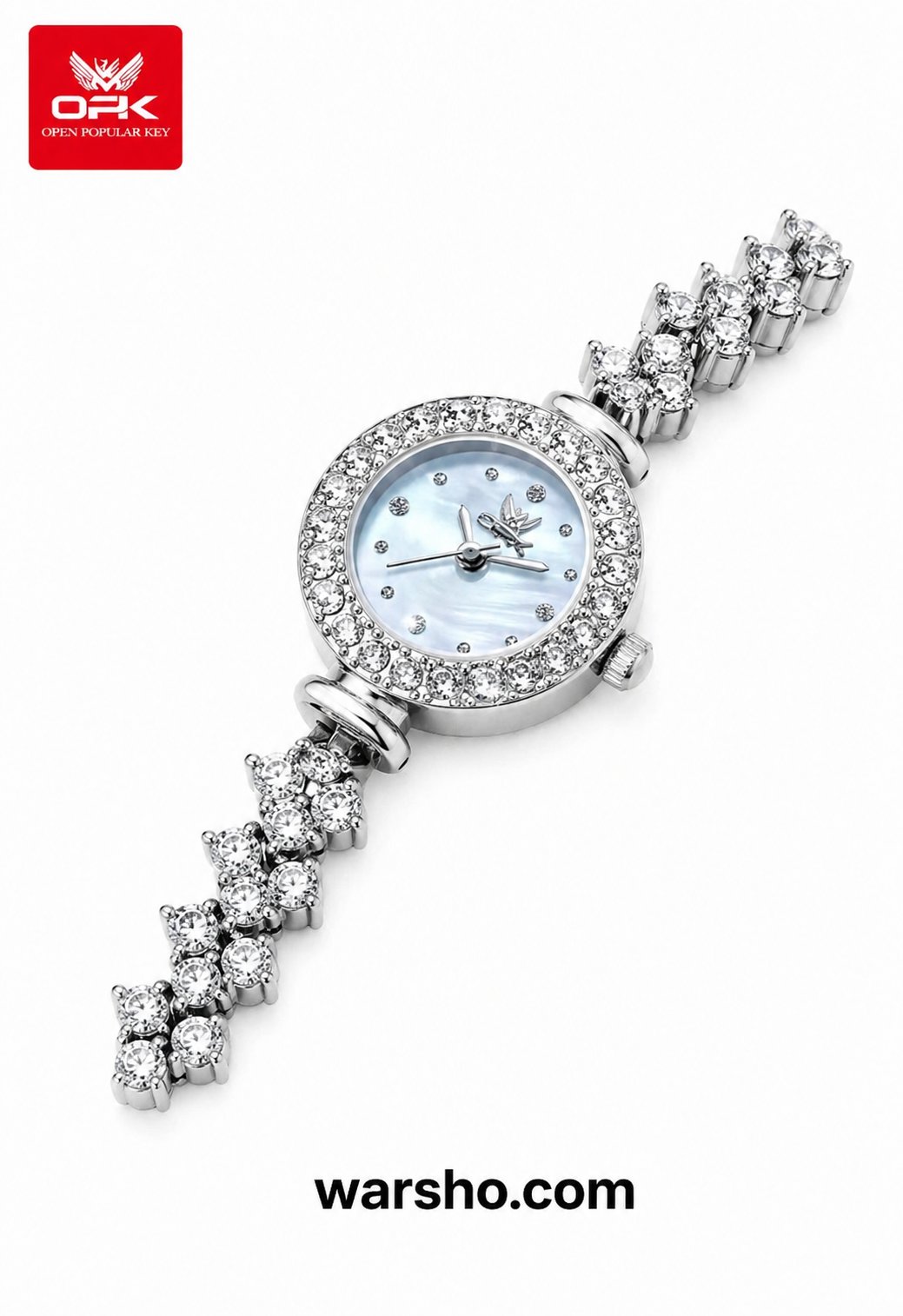 Luxury Crystal Bracelet Women’s Quartz Watch - image 4
