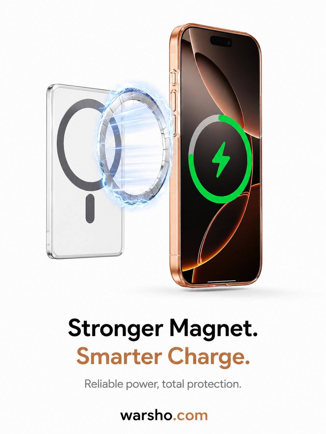 Crystal Magnetic Transparent Case (For iPhone 17 / 16 / 15 Series – MagSafe Anti-Yellow Cover) - image 3