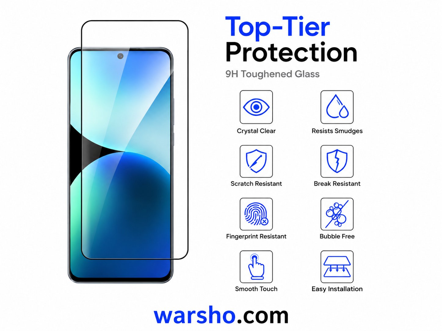 9D Curved Tempered Glass Screen Protector for Xiaomi Redmi Note 14 / 15 Pro 5G & 4G - image 2