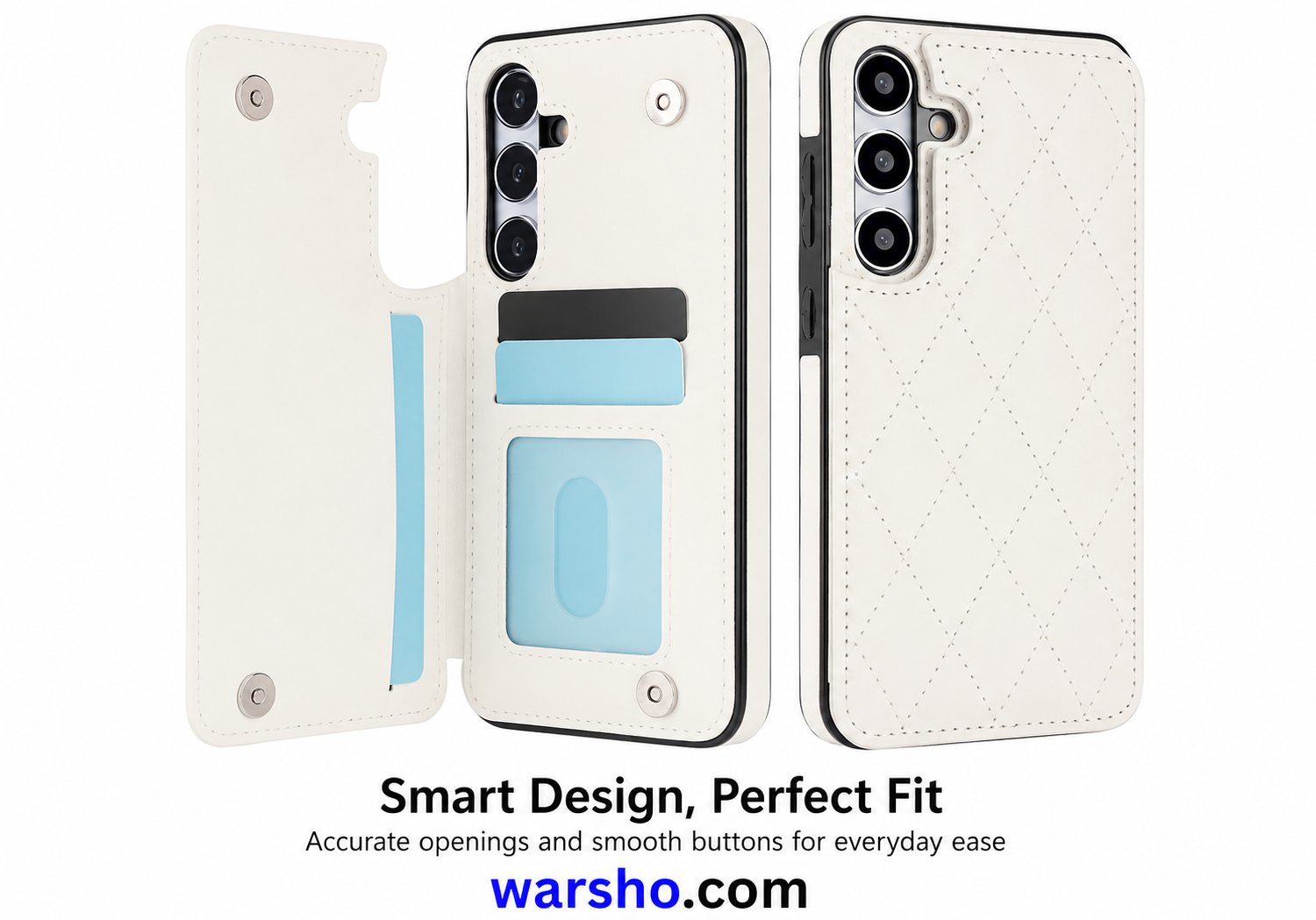 Wallet Leather Card Holder Case for Samsung Galaxy A71, A56, A55, A54, A53, A52, A51, A36, A35, A26, A17, A16, A15, A14 & A13 - image 3