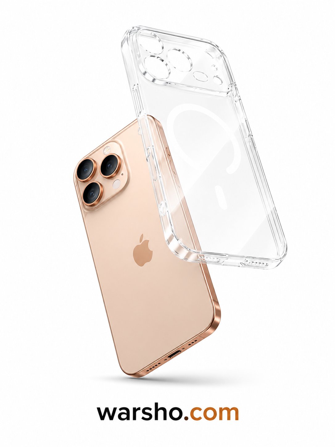 Joyroom Magnetic Crystal Transparent Case (For iPhone 17 / 17 Pro / 17 Pro Max – MagSafe Anti-Yellow Cover) - image 3