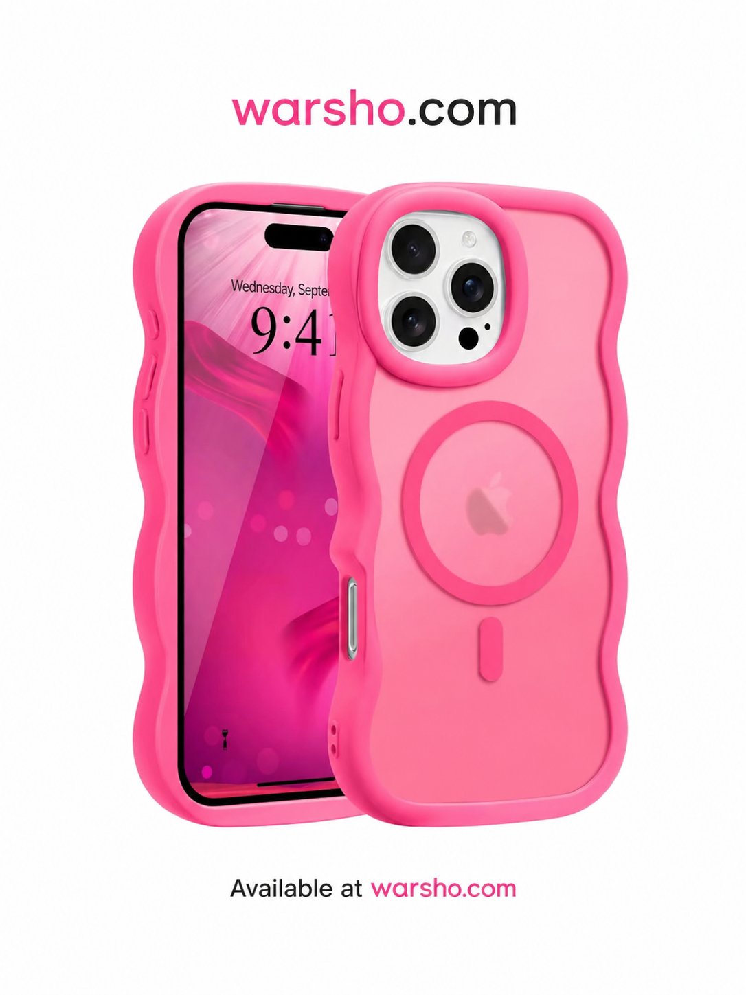 Luxury Wavy Matte MagSafe Case for iPhone 17 / 16 / 15 / 14 / 13 / 12 Pro Max
