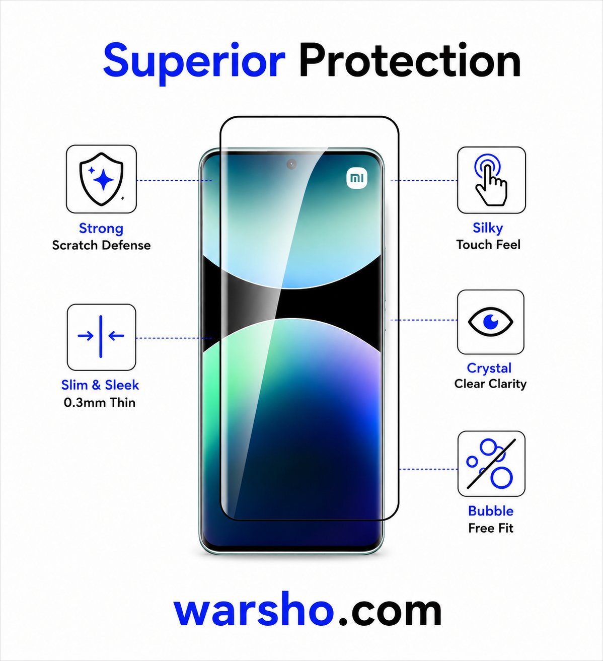 8-in-1 9D Curved Tempered Glass & Camera Lens Protector for Xiaomi Redmi Note 14 / 15 Pro 5G & 4G - image 2