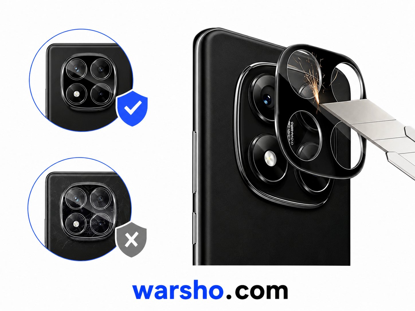3D Curved Camera Lens Protector for Xiaomi Redmi Note 14 / 15 Pro 5G & 4G - image 5