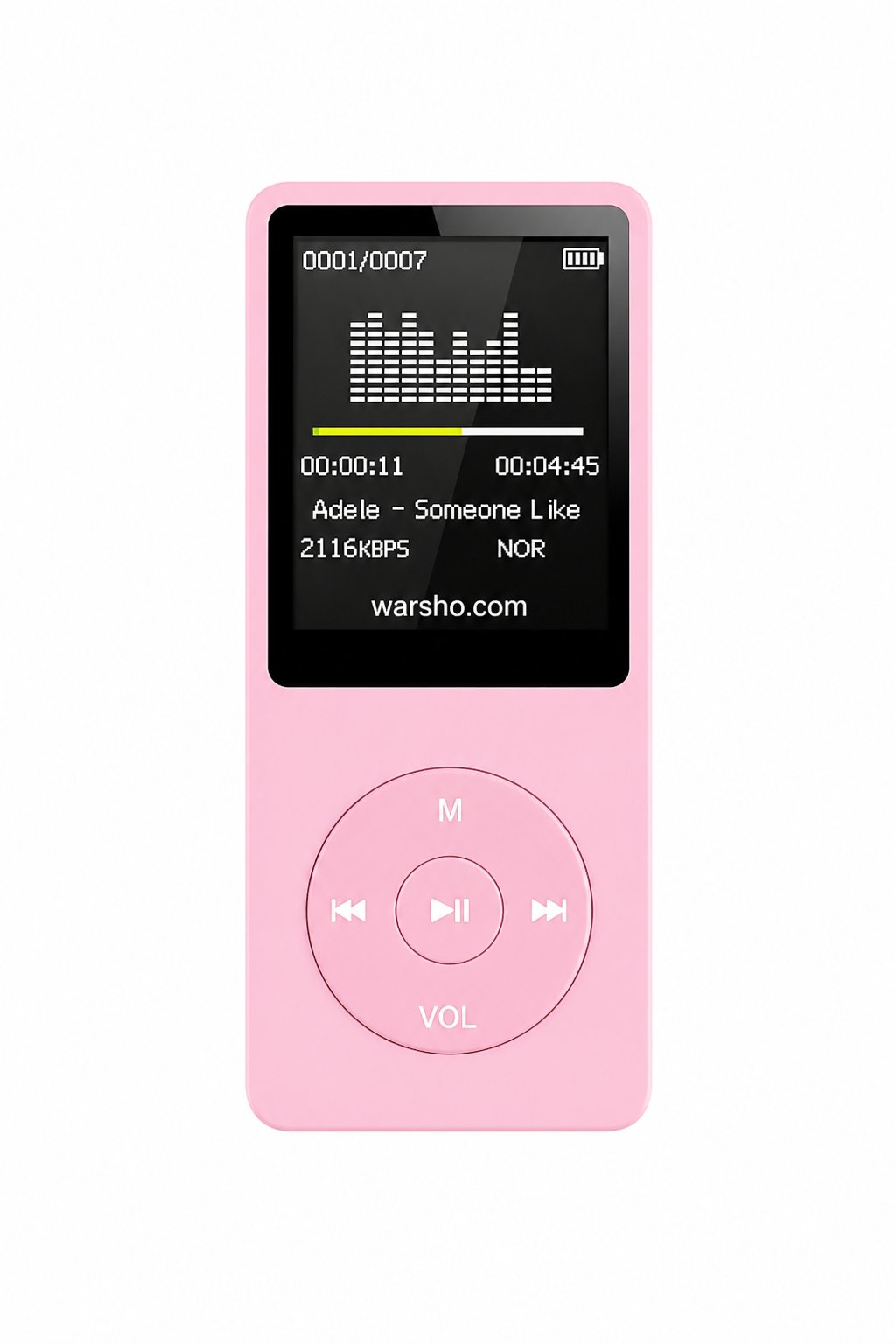 Portable Bluetooth MP3 Music Player (FM Radio, Recorder, Ultra-Thin)