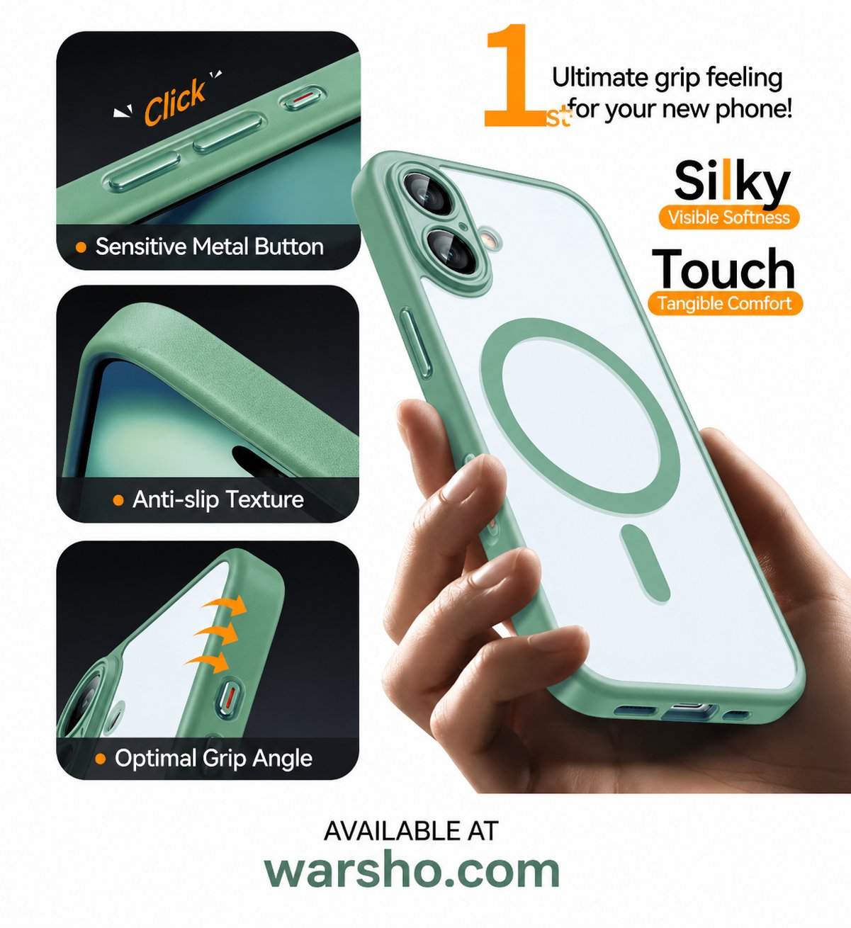 MagSafe Shockproof Matte Case for iPhone (Translucent Armor Cover) - image 5