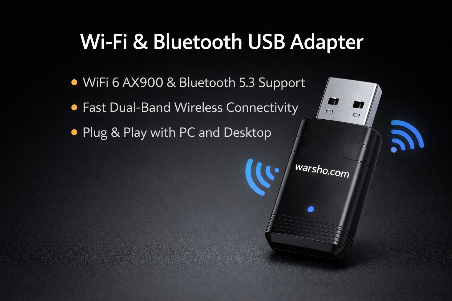 WiFi & Bluetooth USB Adapter