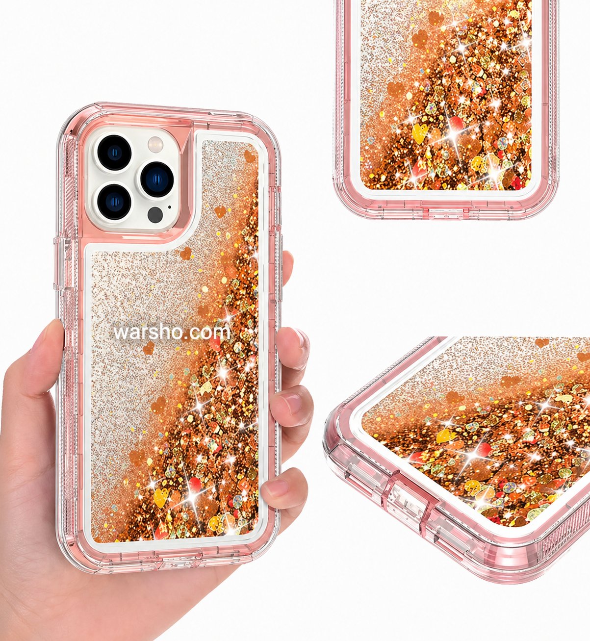 Luxury Glitter Shockproof Quicksand Case for iPhone 17 / 16 / 15 / 14 / 13 / 12 / 11 / X / XR / XS Max - image 2