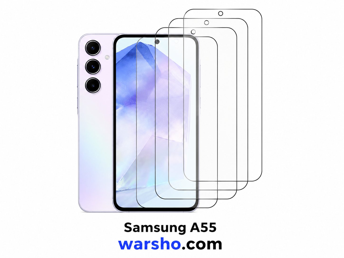 4PCS Samsung Galaxy A55 Tempered Glass Screen Protector