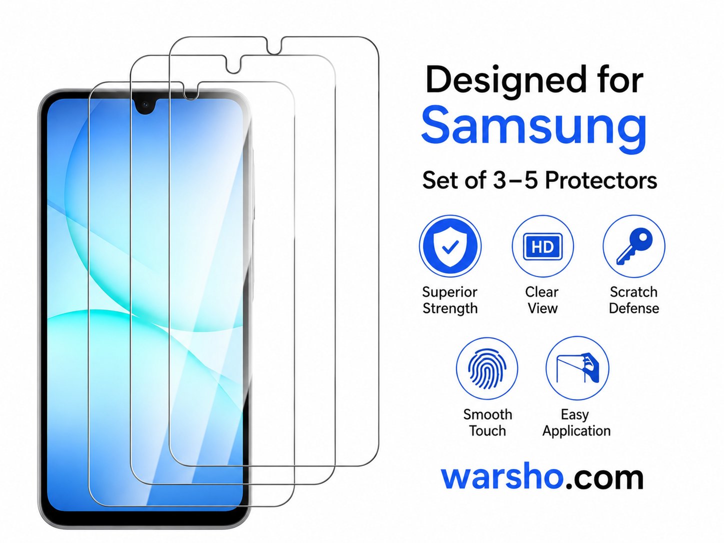 HD Tempered Glass Screen Protector for Samsung Galaxy A Series