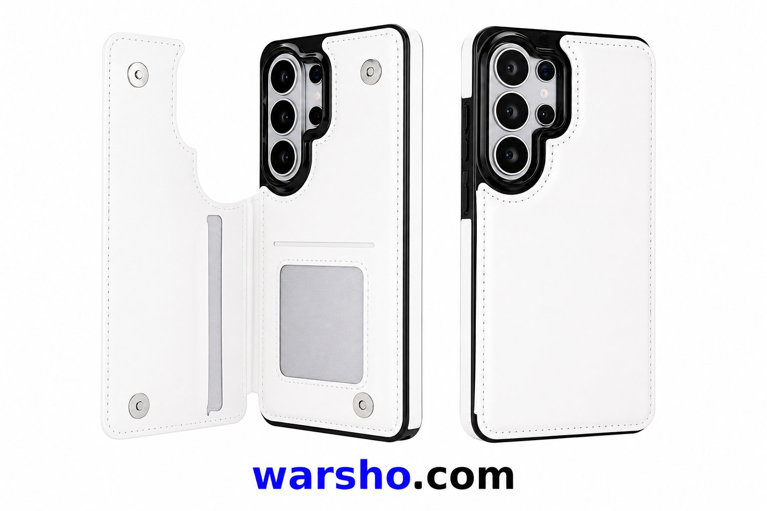 Wallet Double Button Flip Leather Case for Samsung Galaxy S26 Ultra, S25 Edge, S24 FE, S23, A15, A16, A17, A26, A35, A36, A53, A54, A55 & A56 - image 5