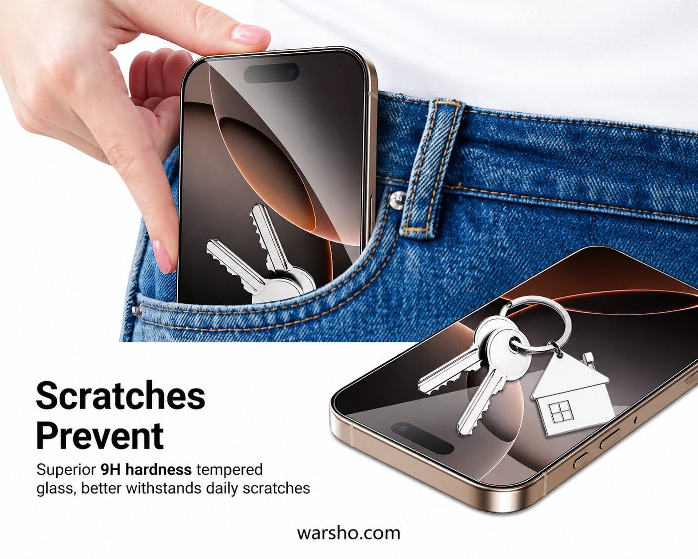 2–4PCS Tempered Glass Screen Protector (For iPhone 17 / 16 / 15 / 14 / 13 / 12 / 11 Series – 9H HD Protection Glass) - image 5