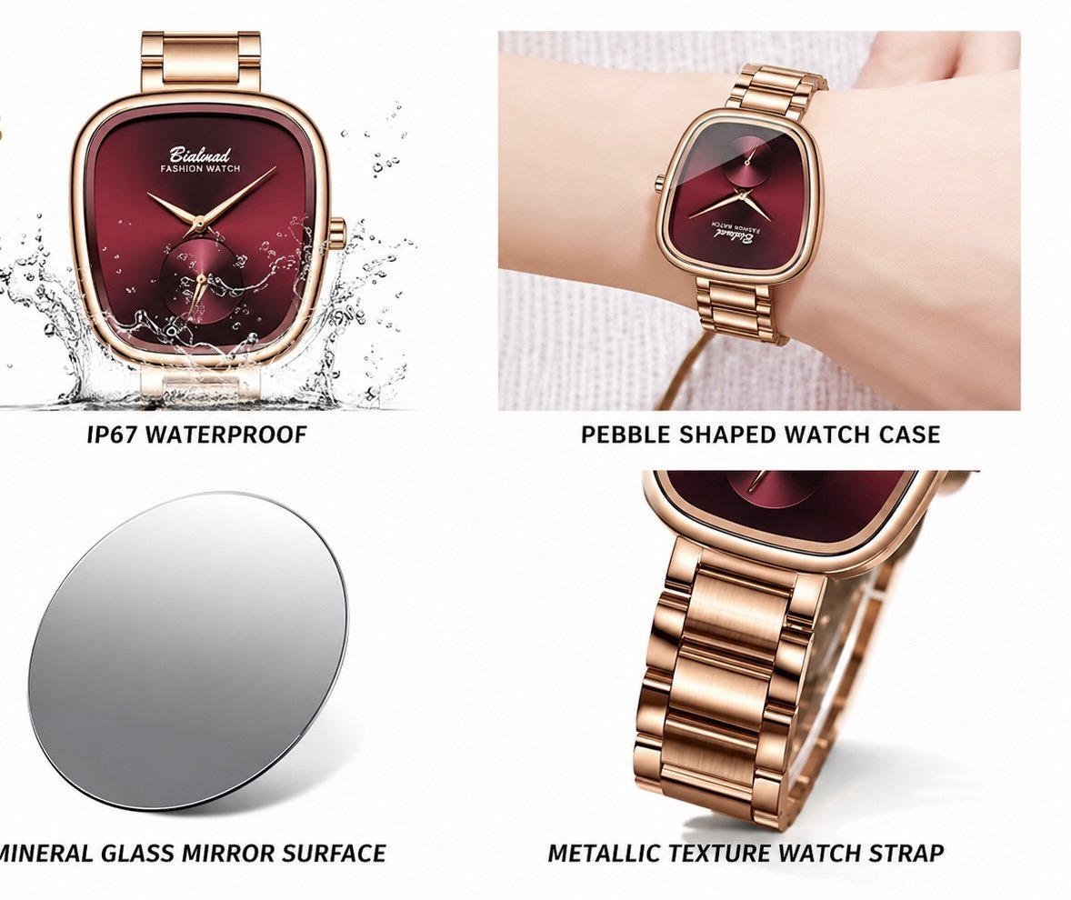 BINBOND Luxury Women’s Quartz Stainless Steel Watch - image 3