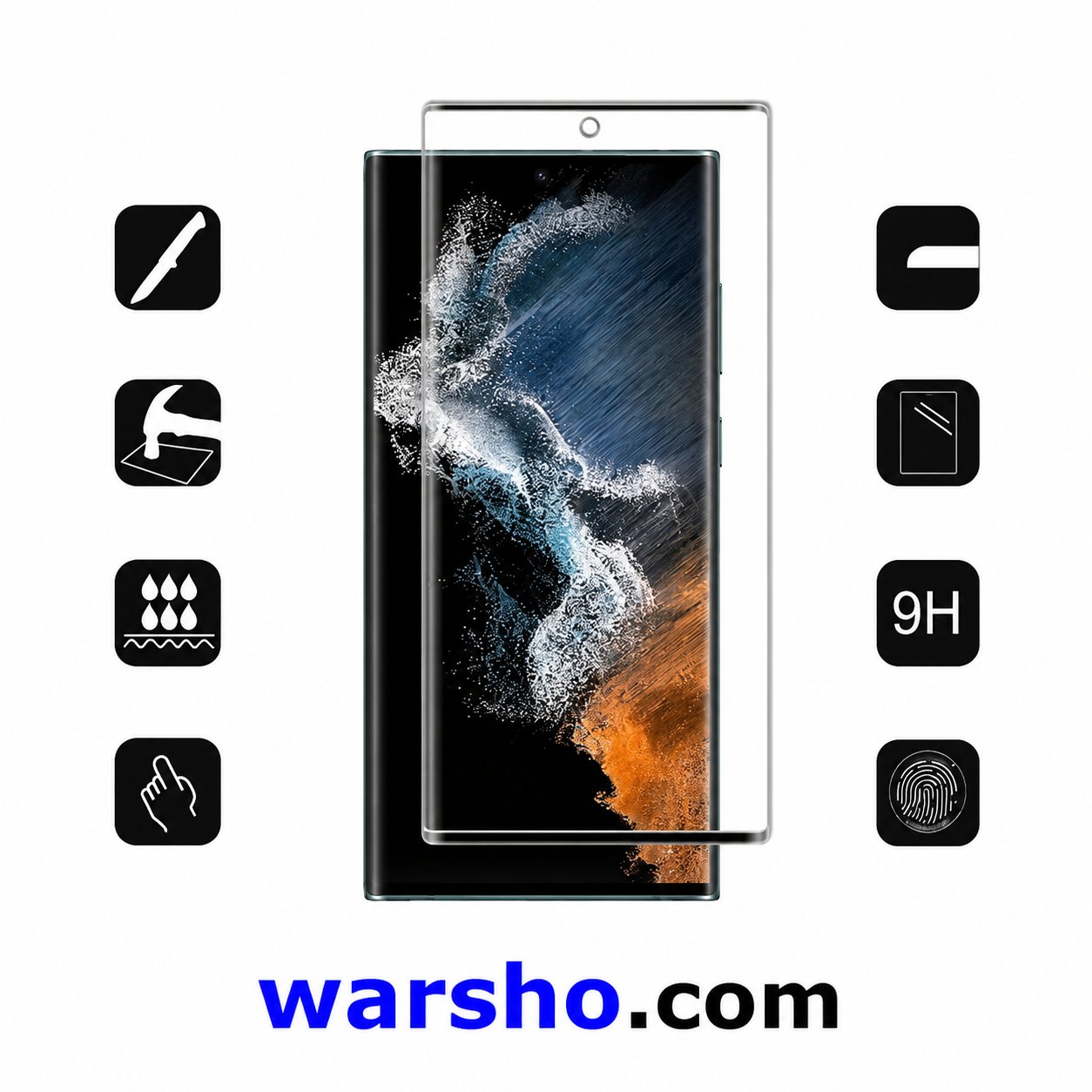 3PCS Samsung Galaxy S22 Ultra Tempered Glass Screen Protector - image 3