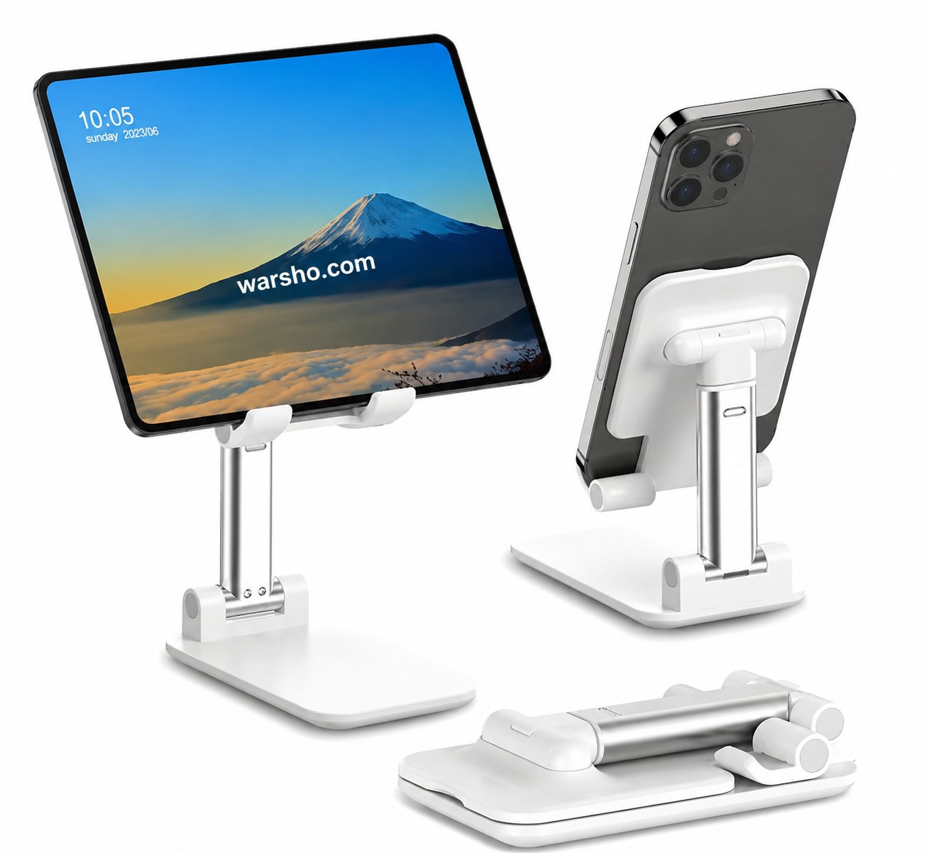 Adjustable Folding Desk Phone & Tablet Stand - image 3
