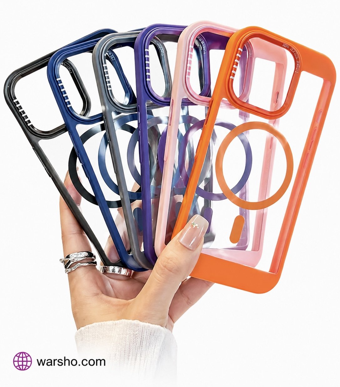 Luxury MagSafe Clear Heat Dissipation Case for iPhone 11/12/13/14/15/16 Series (Acrylic Armor Cover - image 2