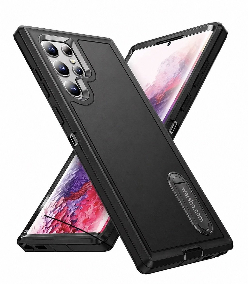 3-in-1 Heavy Duty Shockproof Case For Samsung Galaxy S26 / S25 / S24 / A Series – Rugged Kickstand Protective Cover - image 4