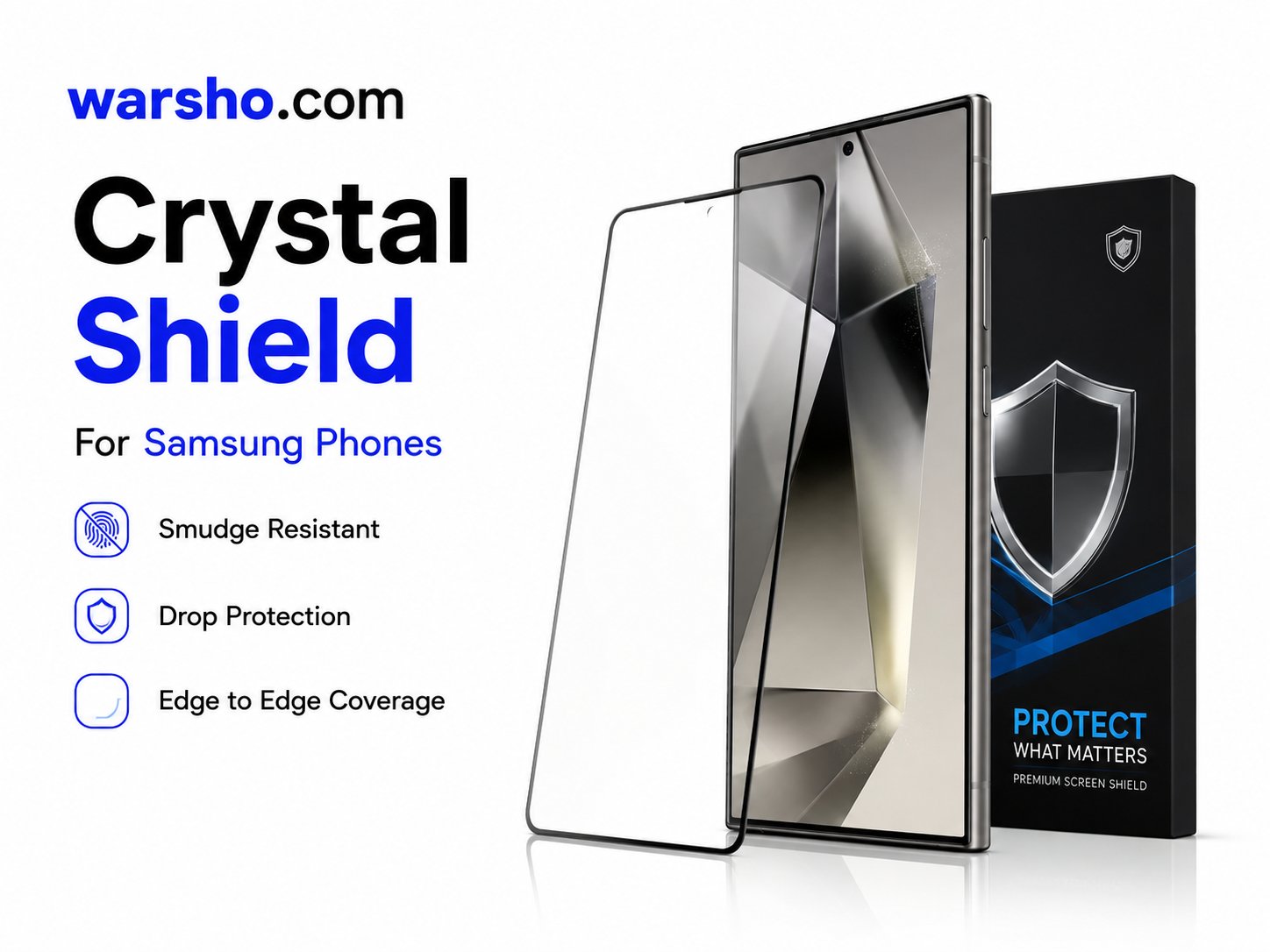 JOYROOM 9D HD Tempered Glass Screen Protector for Samsung Galaxy
