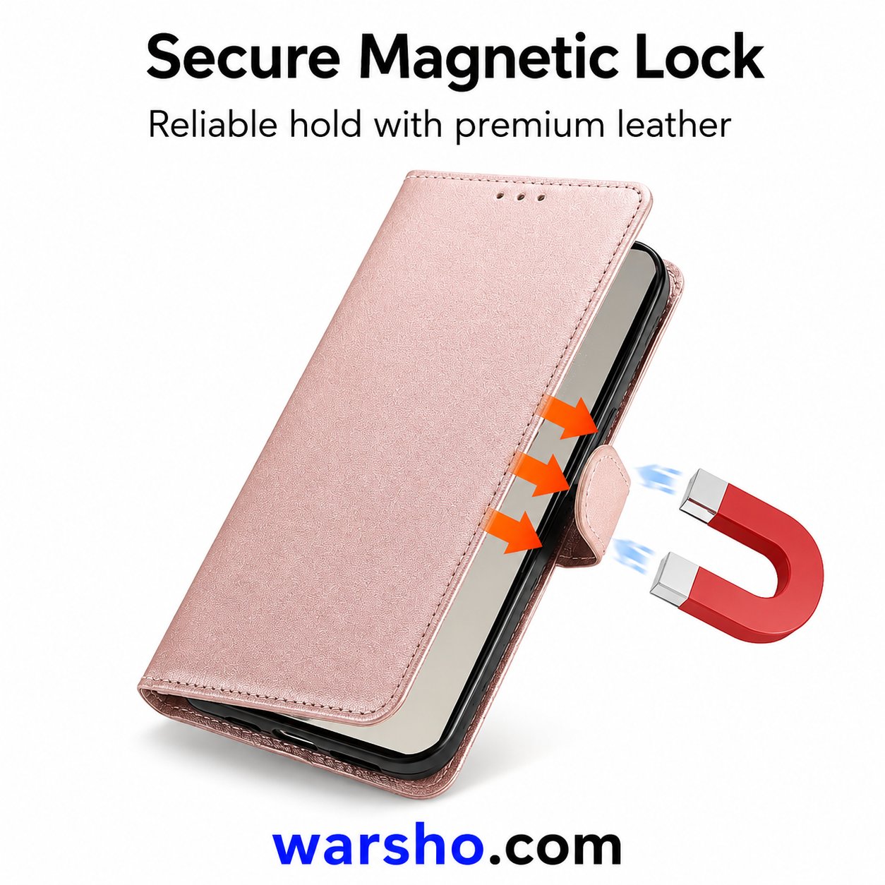 Wallet Flip Leather Case for Samsung Galaxy S25 FE, S24 Ultra, S23, S22, S21, S20 FE, S10 Plus & S9 - image 4