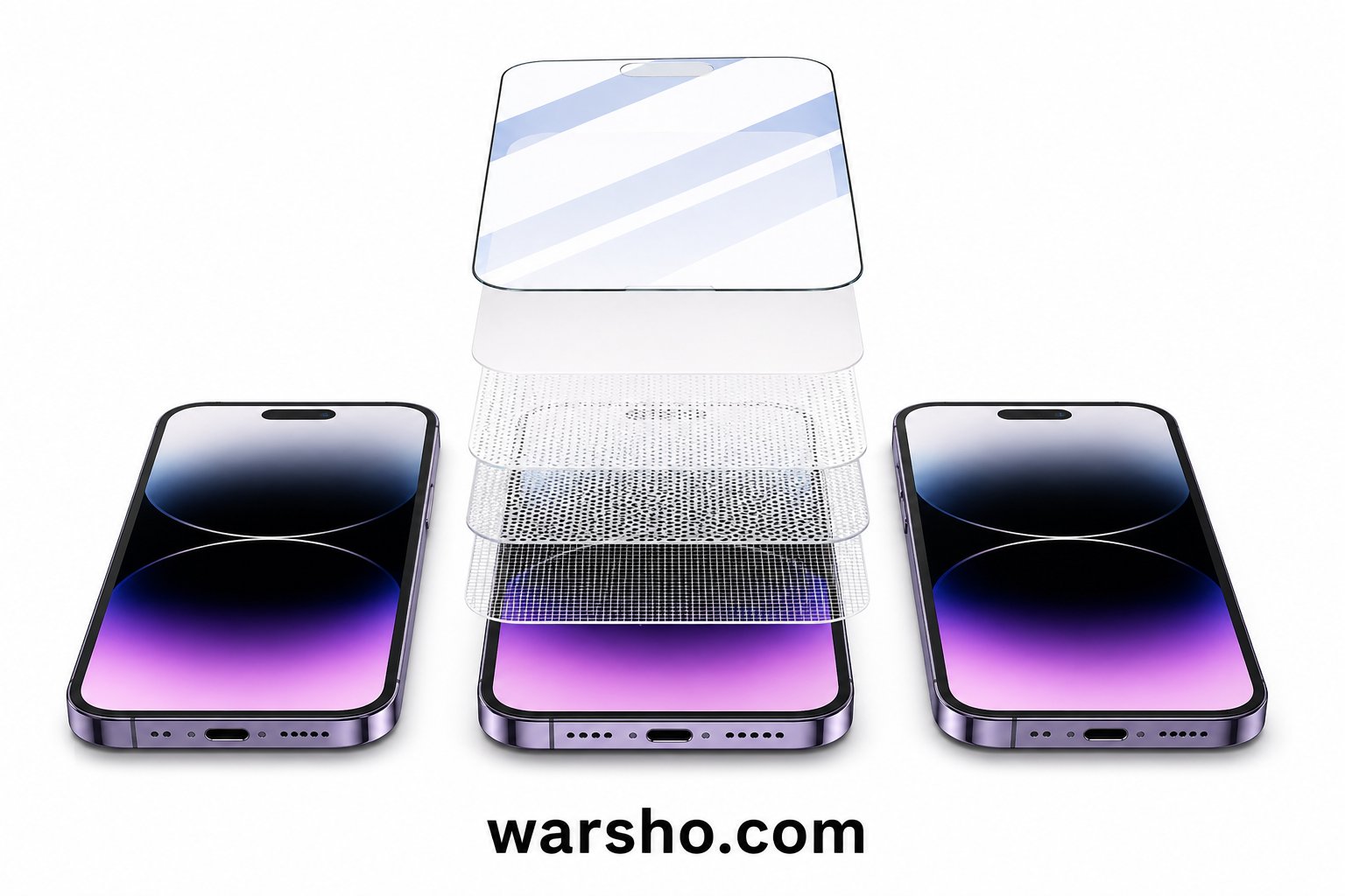 5PCS Privacy Screen Protector (For iPhone 17 / 16 / 15 / 14 / 13 / 12 / 11 Series – Anti-Spy Tempered Glass) - image 3