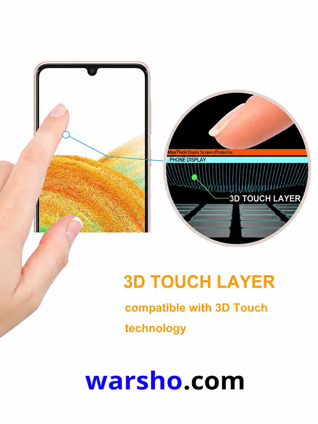 3PCS Samsung Galaxy A33 5G Tempered Glass Screen Protector - image 6