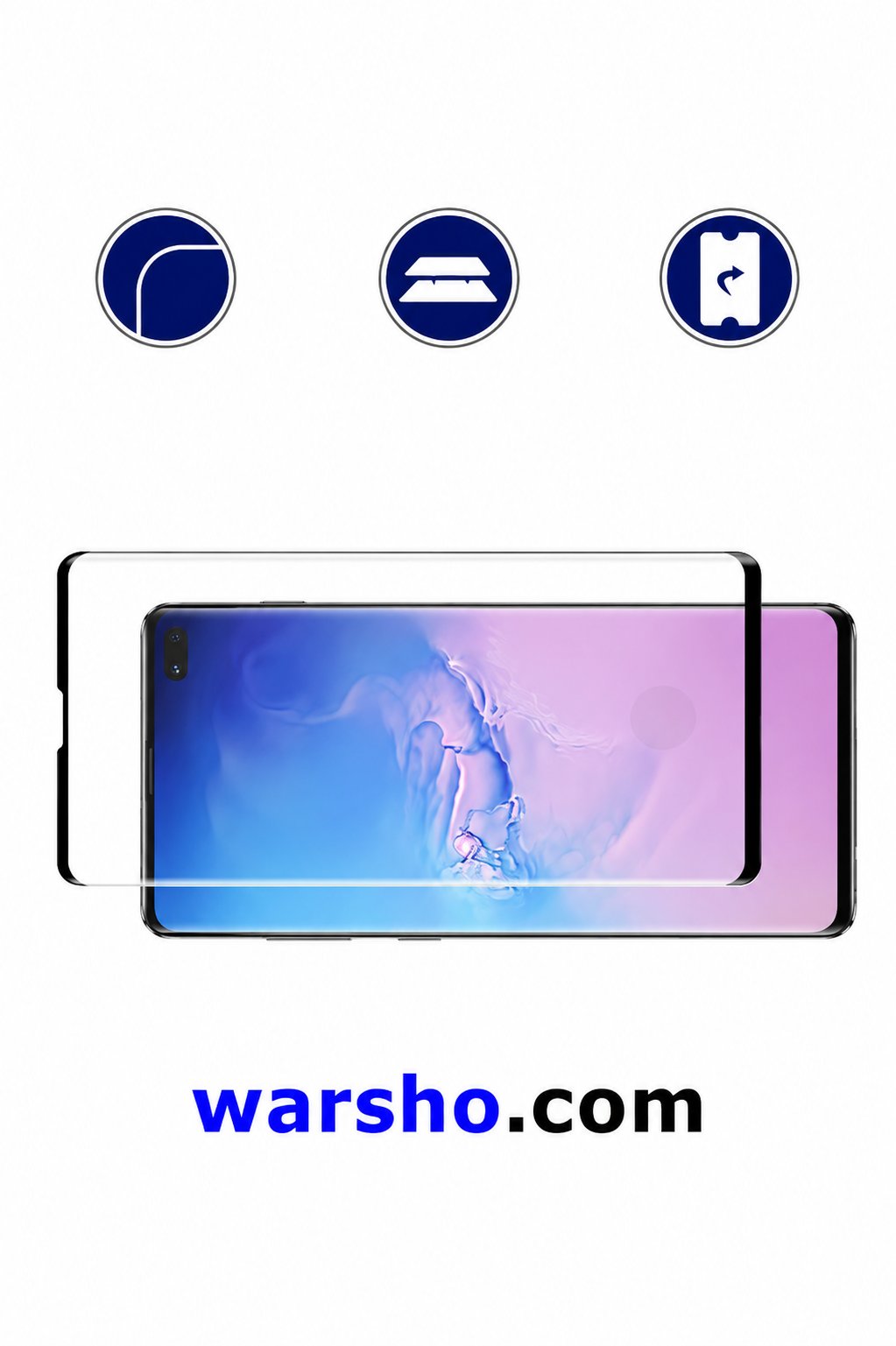 5PCS Samsung Galaxy S10+ Tempered Glass Screen Protector - image 5