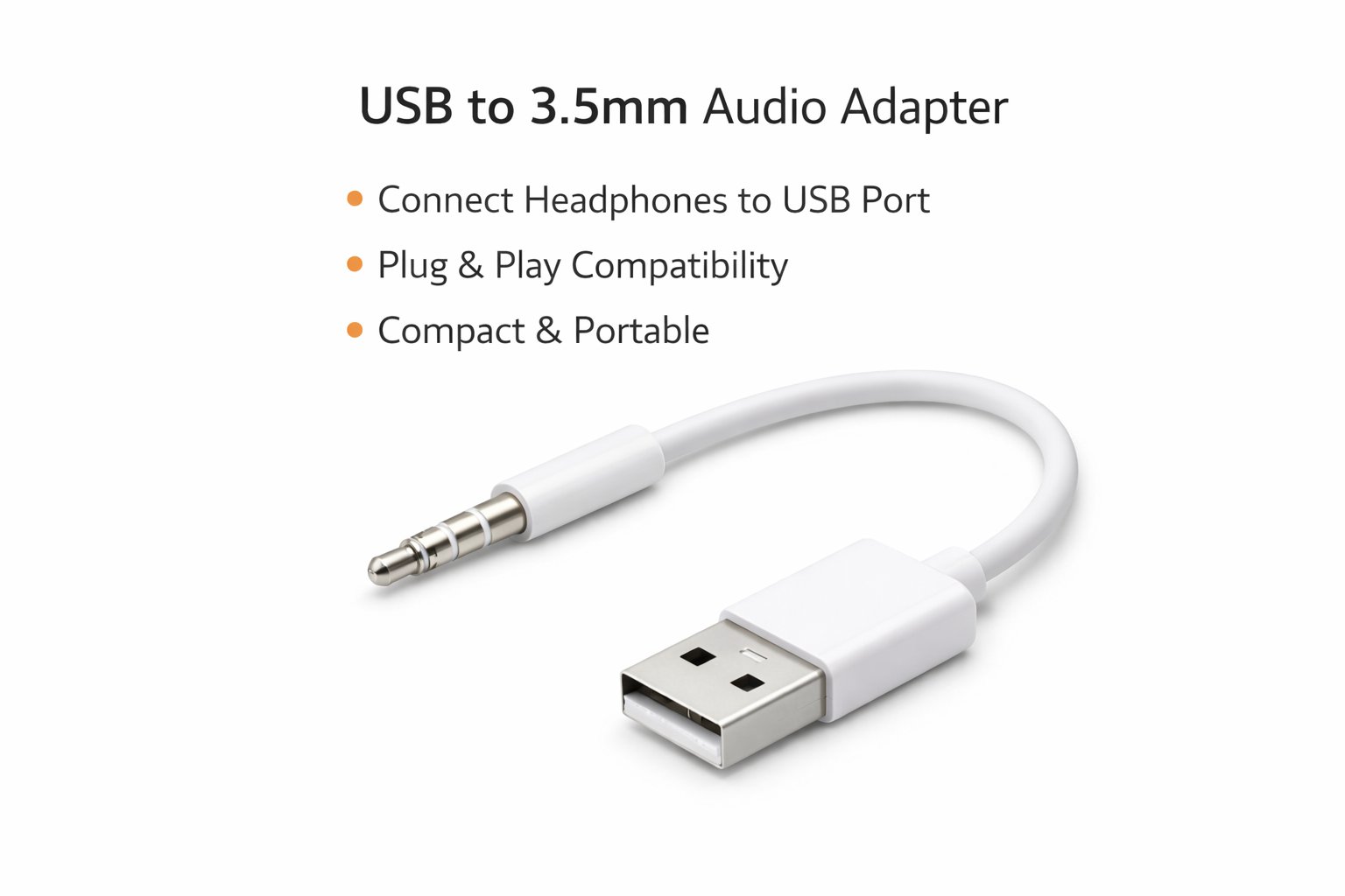 USB To 3.5mm Audio Adapter